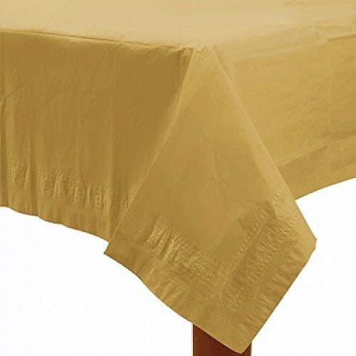 Amscan Gold Pleated Plastic Table covers