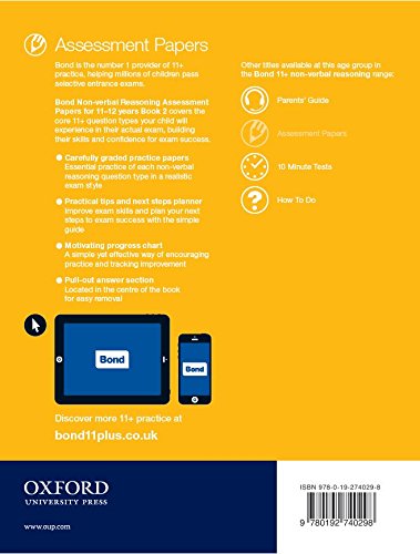 Bond 11+: Non-verbal Reasoning Assessment Papers: 11+-12+ years Book 2