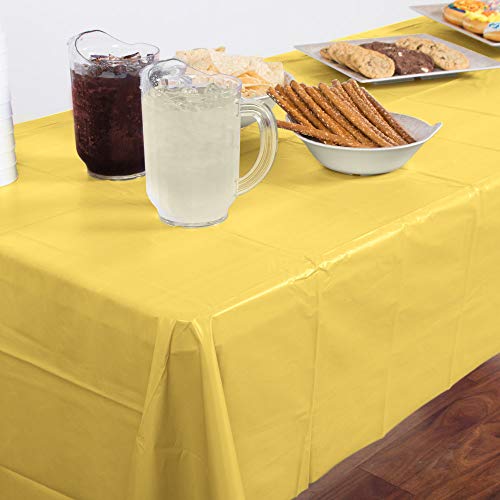 Creative Touch of Color Golden Rectangular Plastic Tablecover