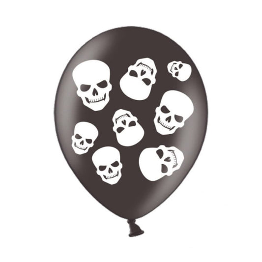 Fright Night 4 sided Latex Balloons 11"/28cm /6