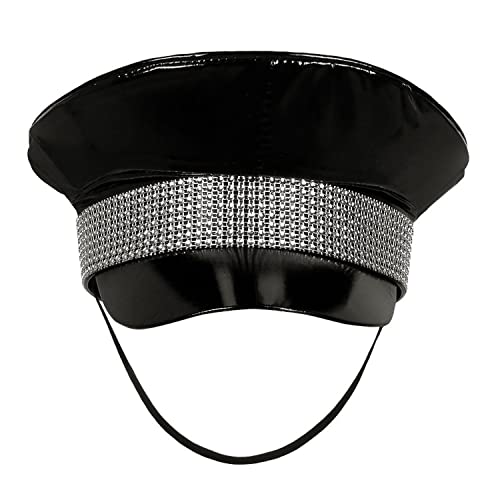 Boland ��� Black Rock Hat, Black / Silver with Elastic Band.