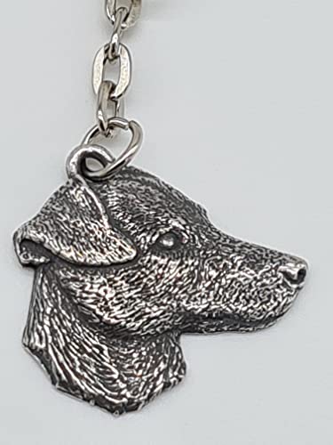 Pewter Jack Russell Dog Keyring