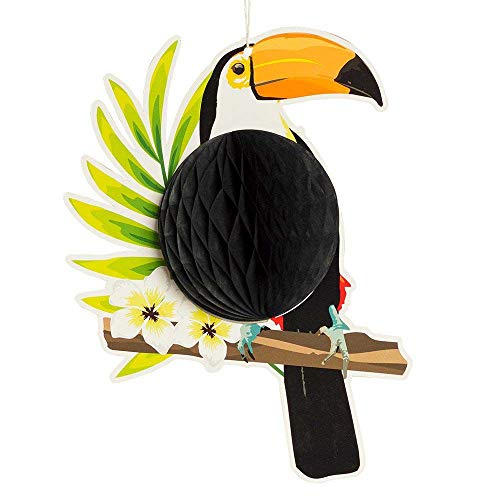 Boland Toucan Honeycomb Decoration, Multi-Coloured