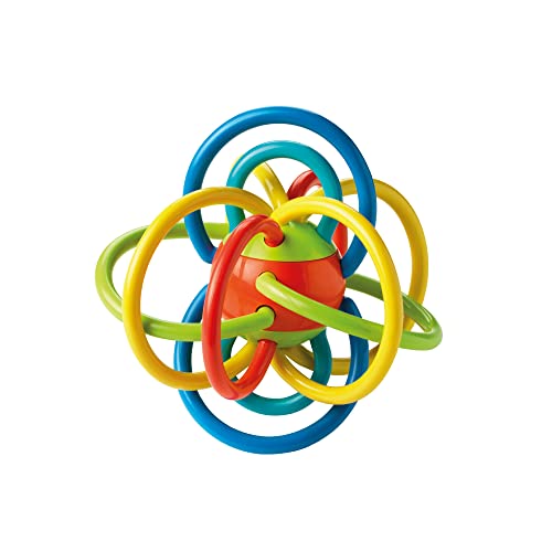 Nuby Lots A Loops Teething Ring ‚Äì Soothing Teether | Built-in Rattle Toy | Refrigerator Safe | Suitable from 3 Months Plus