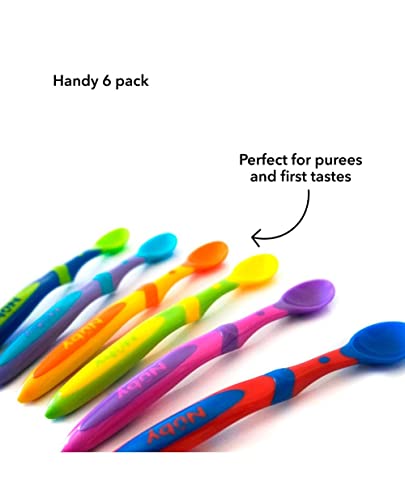 Nuby Muncheez Weaning Spoons, Pack of 6