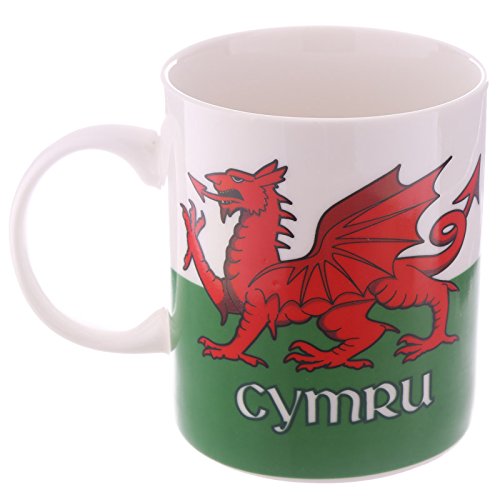 Welsh Dragon Cymru Porcelain Tea Coffee Mug