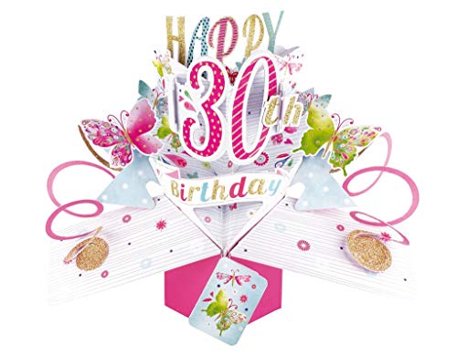 Happy 30th Birthday Pop-Up Greeting Card Original Second Nature 3D Pop Up Cards