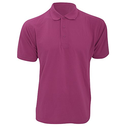 Kustom Kit Mens Short Sleeve Polo Shirts, Navy Blue, XX-Large. KK403