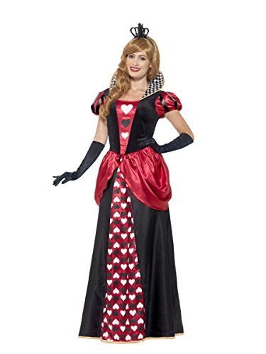 Smiffy's Royal Red Queen Costume, Red, with Dress & Crown