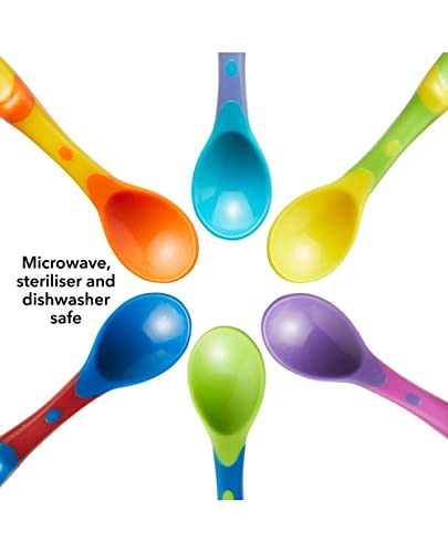 Nuby Muncheez Weaning Spoons, Pack of 6