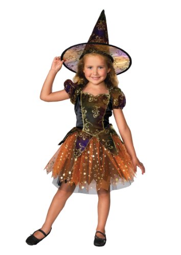 Rubie's Official Halloween Glitter Elegant Witch Childs Costume