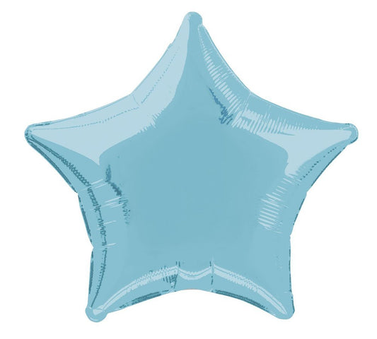 Unique Party - 20" Foil Baby Blue Star Helium Balloon