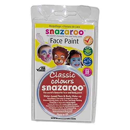 Amscan Snazaroo Face Paint Body Make-Up 18ml Light Grey