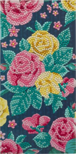 CRYSTAL ART CCK-11x22C10: Pretty Flowers, 11x22cm Card