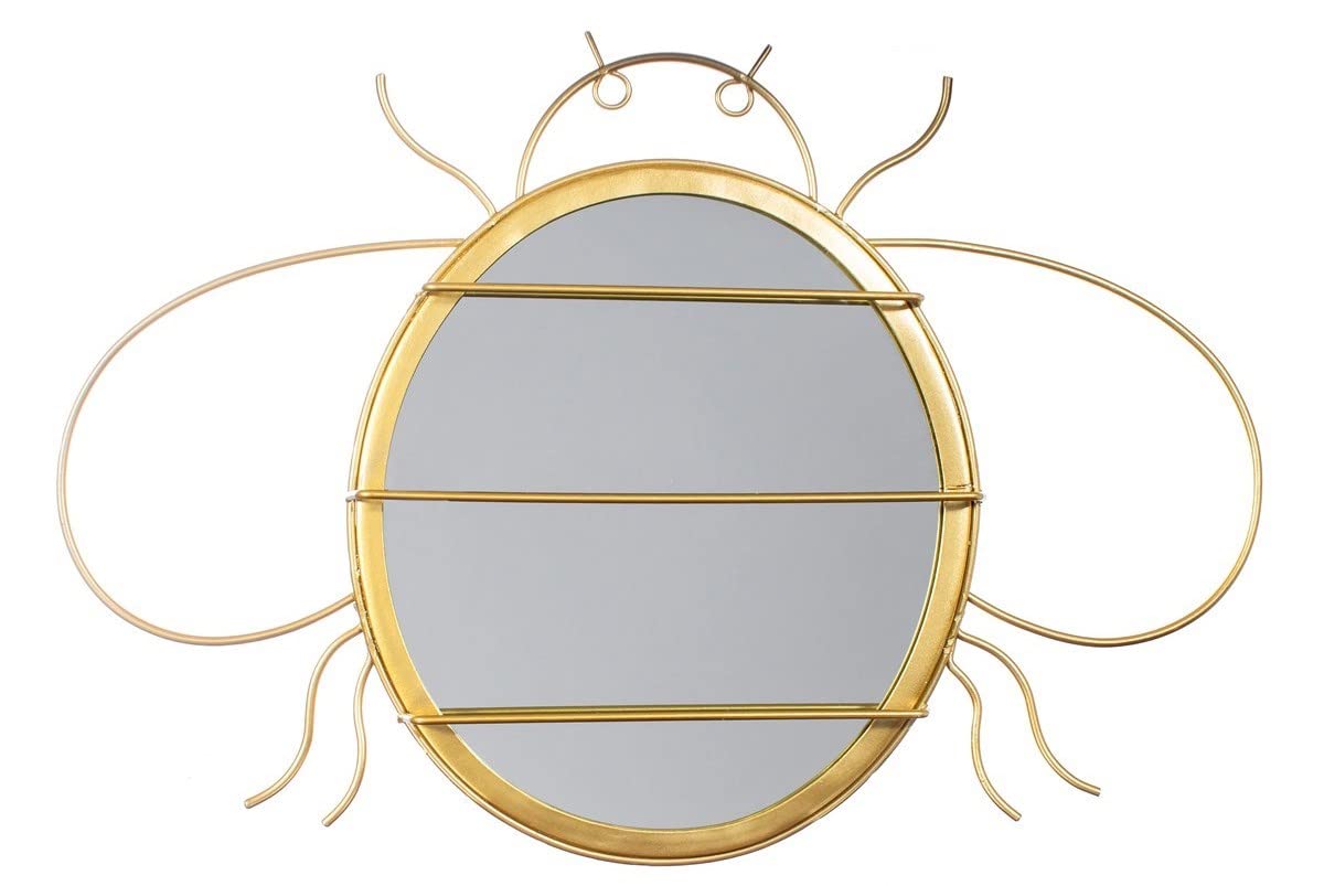 Sass & Belle Gold Bee Mirror & Jewellery Hanger