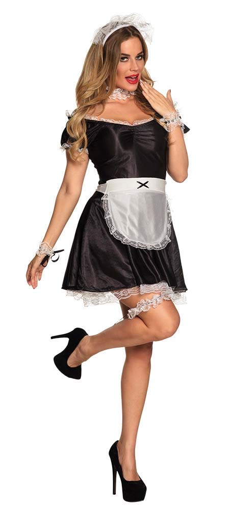 Boland 10103052 Maid Sexy Lulu Costume Woman Black/White Medium, M