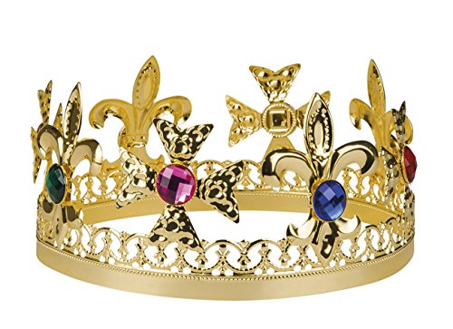 Boland Adult King Crown with Faux Gemstones