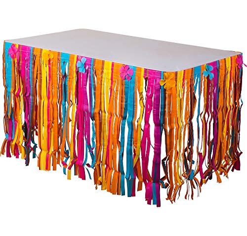 Amscan Totally Tiki Table skirt Hawaiian