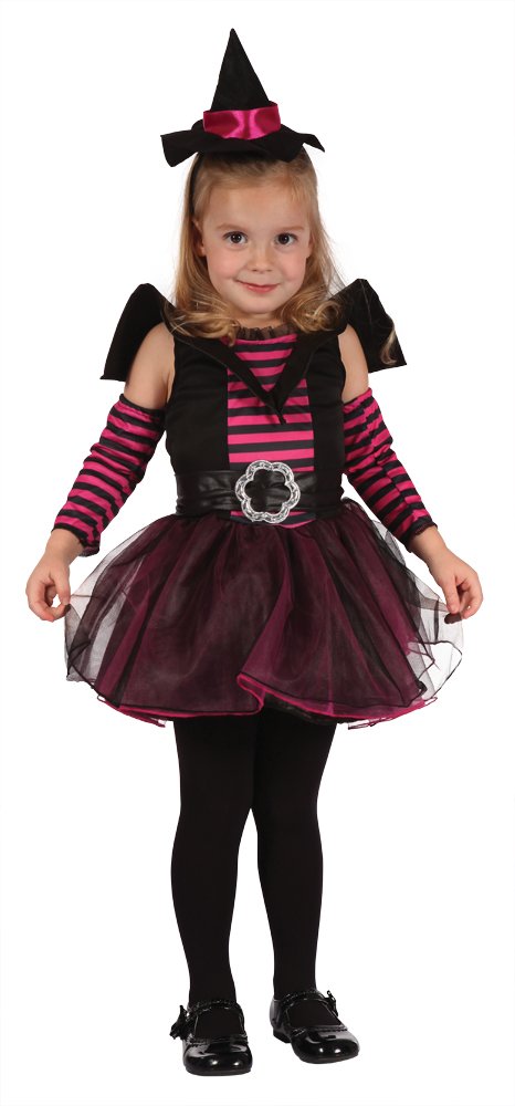 Bristol Novelty CC066 Witch Cute Toddler Dress, Pink, X-Small