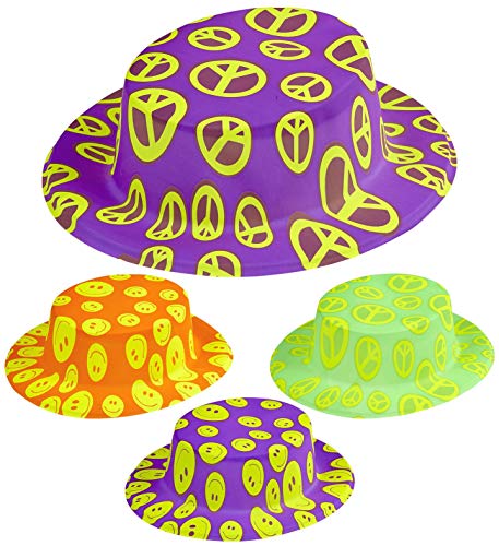 Widmann Fantasy Boater Hat Neon 8 colours