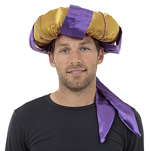 Bristol Novelty Sultan Hat, Mens, Gold, One Size