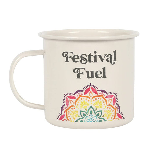 Something Different Enamel Mug | Festival Fuel Mandala | 1pc. 120g, Multicolor