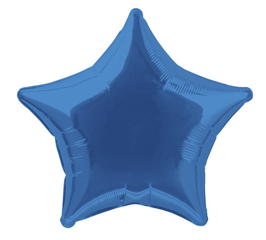 Unique Party - 20" Foil Royal Blue Star Helium Balloon