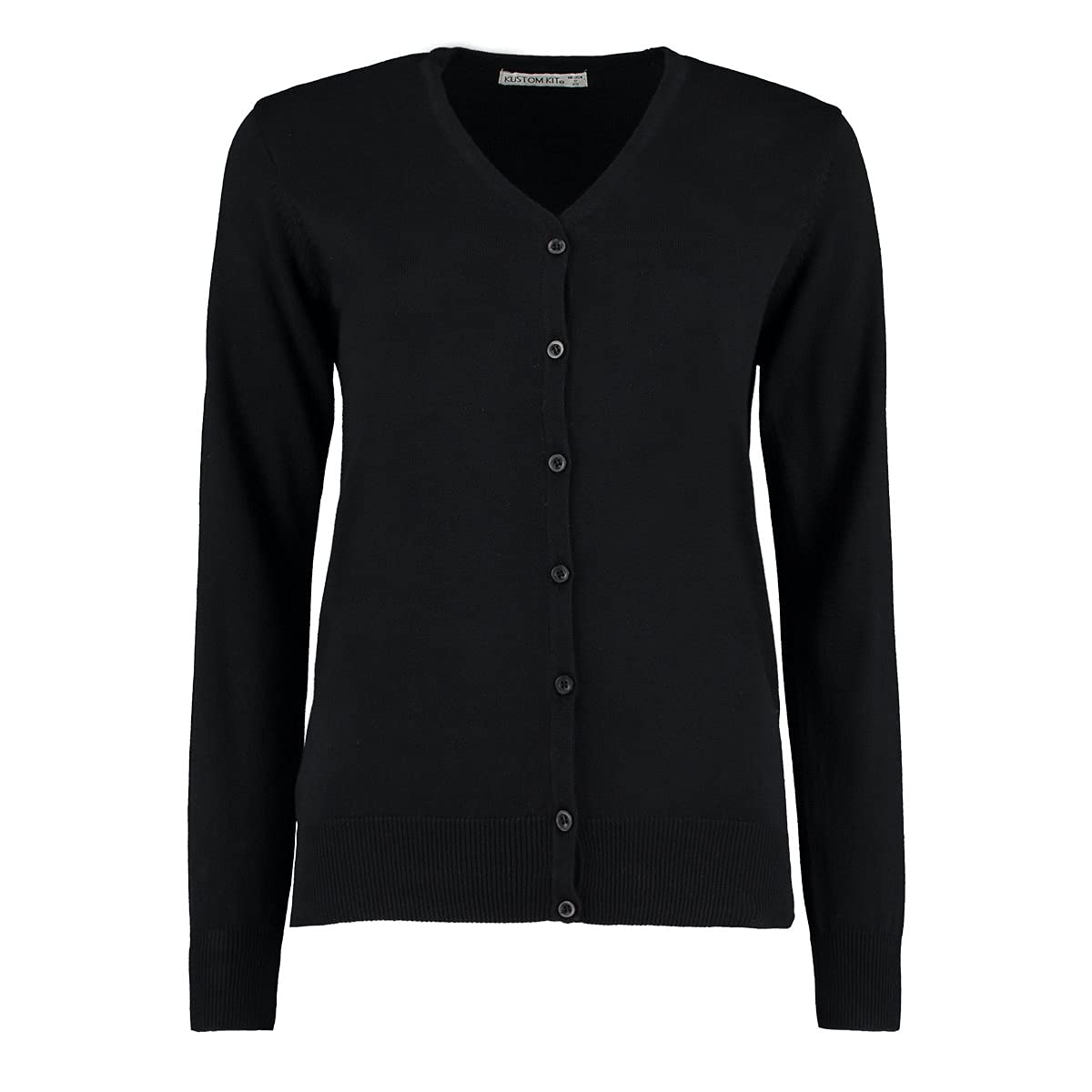 Kustom Kit Women's Kk354 Cardigan, Black, 20