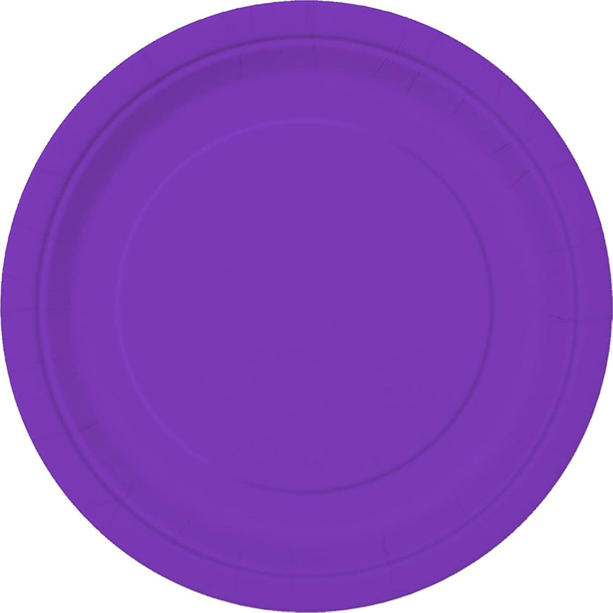 Unique Party 18cm Neon Purple Party Plates, Pack of 20