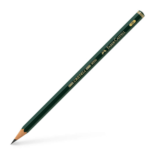 Faber-Castell, Castell 9000 2B, Drawing and Sketching, Green