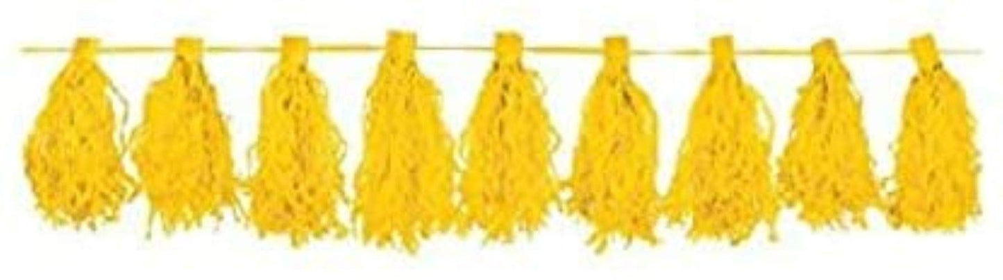 Yellow Tassel Garlands 3m