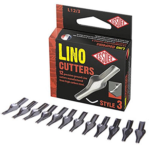 Educational Arts L12/3 Lino Cutter No 3 Pk12 (Box), Silver