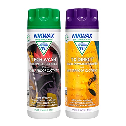 Nikwax Liquid Tech Wash and TX Direct Twin Pack, Botanical Rain