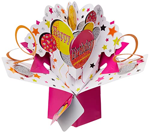 Suki Gifts Pop Up Card Happy Birthday Balloons