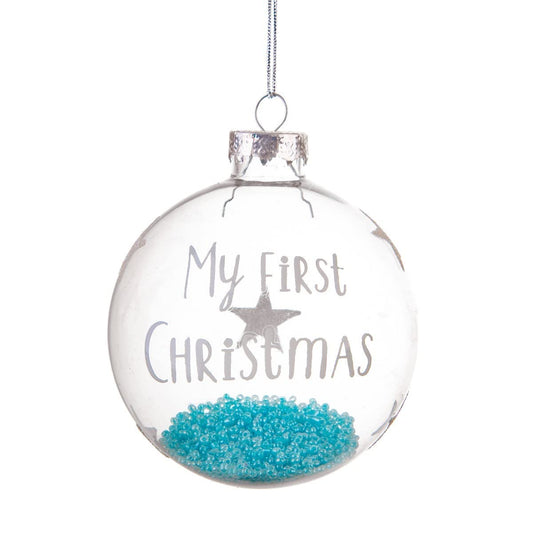 Sass & Belle Baby Boy First Christmas Bauble