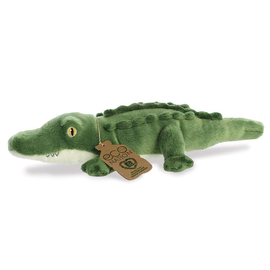 Aurora, 35036, Eco Nation Alligator, 14In, Soft Toy, Green