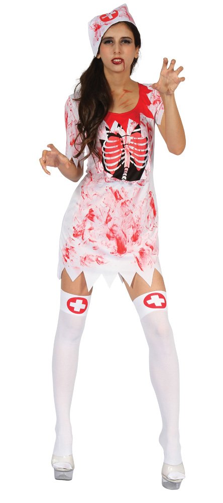 Bristol Novelty Bloody Nurse Costume (UK 10-14)