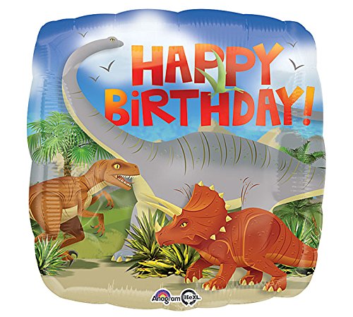 Amscan Happy Birthday Dinosaur Standard Foil Balloons S40