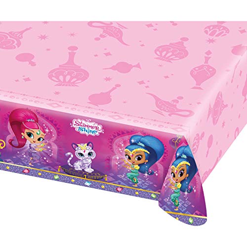 Amscan Shimmer and Shine Plastic Table covers 1.8m x 1.2m