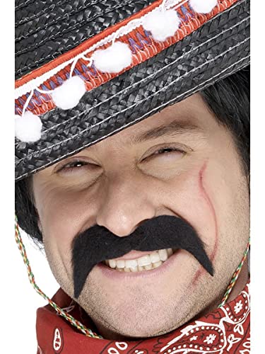 Smiffy's Mexican Bandit Tash Self-Adhesive - Black