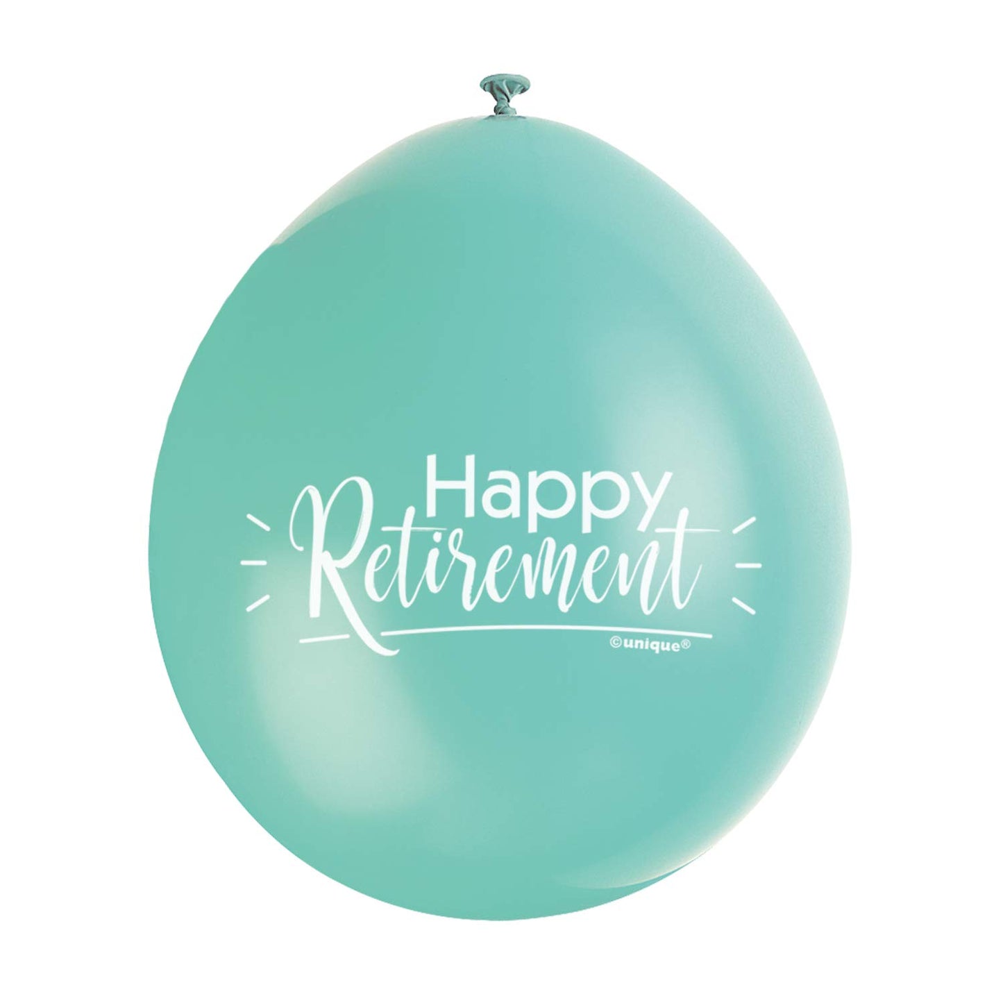 Unique Party - 9" Latex Assorted Happy Retirement Balloons, Pack of 10