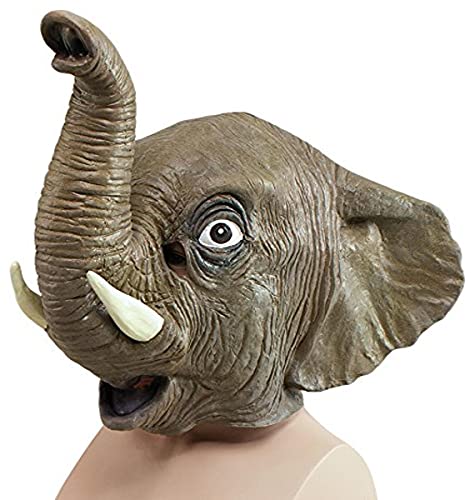 Bristol Novelty Elephant Overhead Mask, Multi-Colour, One Size