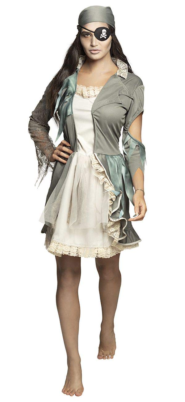 Boland 10134273 Adult Costume Ghost Pirate Misty, Gray, 44-46 (EU)