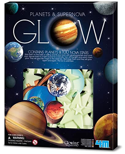 4M Glow in the Dark Planets and Nova Stars 20pcs