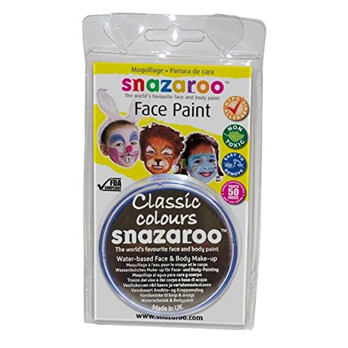 Amscan Snazaroo Face Paint Body Make-Up 18ml Light Grey