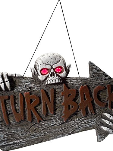 Light Up Turn Back Hanging Sign