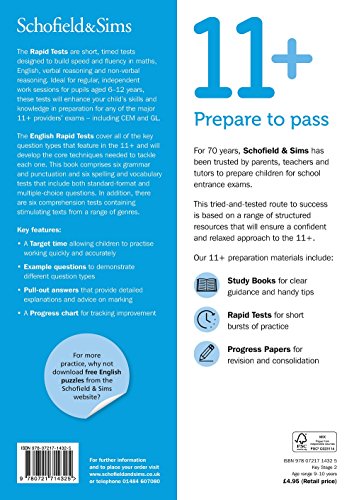 11+ English Rapid Tests Book 4: Year 5, Ages 9-10