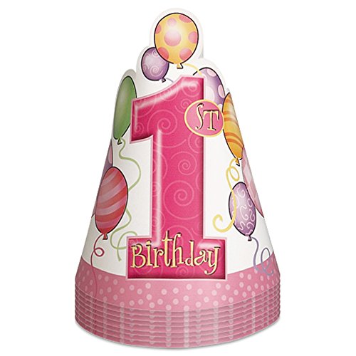 Pink 1st Birthday Balloon Party Supplies