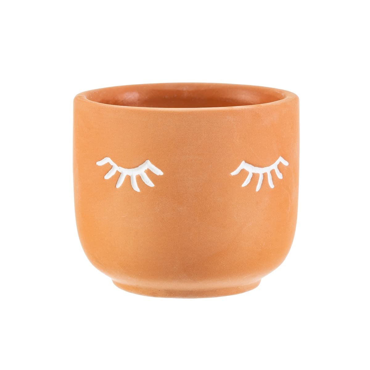 Sass & Belle Mini Eyes Shut Terracotta Planter