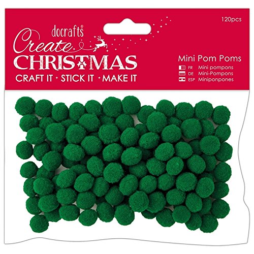 docrafts Mini Pom Poms 120 Colours Listed